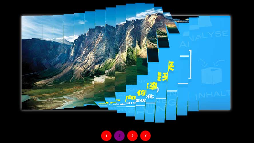 3D百叶窗焦点图