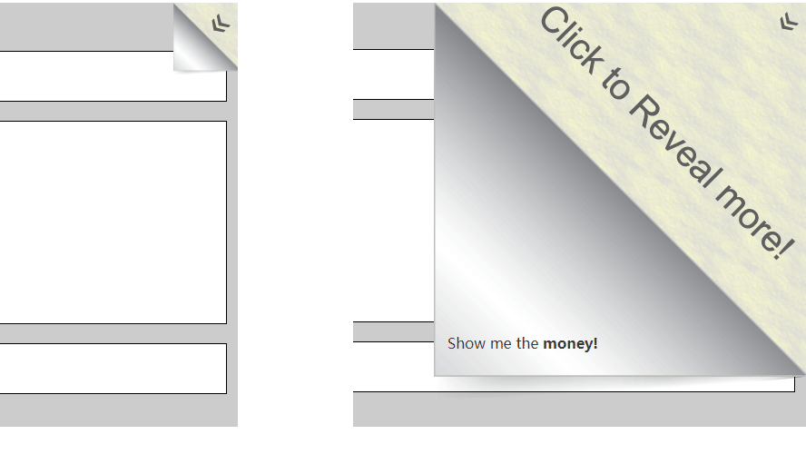 JS双层撕页广告