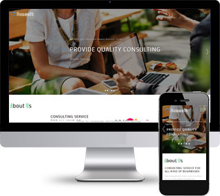 响应式企业商业咨询业务建议类网站模板