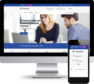 金融理财钱生钱投资公司H5静态模板下载