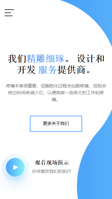 企业项目网页模板,设计产品网页模板,宣传网页模板,推广网页模板