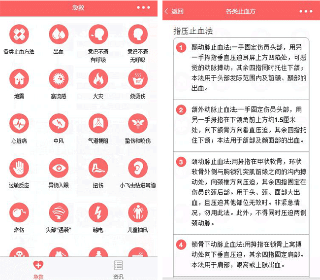 医疗知识小程序模板