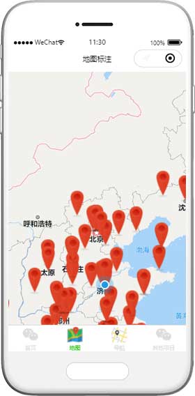 地图小程序模板,API小程序模板,定位小程序模板,微信小程序模板